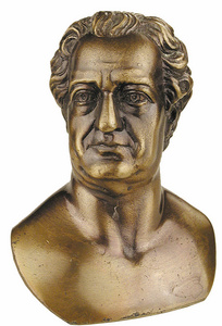 Goethe kis mellszobor Bronz Szobor, Kisplasztika - Frfi figurk 