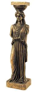 Kariatida Bronz szobor kisplasztika: ni brzols figurk