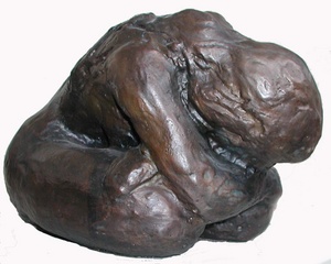 Kuporg ni figura Bronz szobor kisplasztika: ni brzols figurk