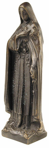 Szent Erzsbet Bronz szobor kisplasztika: ni brzols figurk