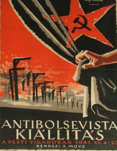 Antibolsevista killts 1941 plakt Nosztalgia rgi magyar plakt, poszter reprint msolat reprodukci fotpapron vagy  fesztett vsznon tbb mretben