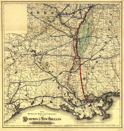 Memphis-New Orleans vastvonal trkp alapmret 60x63cm angol nyelv 
