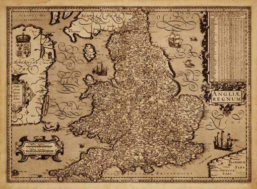 Antik rgi trkp nyomatok:Anglia trkp 1537 maximlis mret: 60 x 81 cm